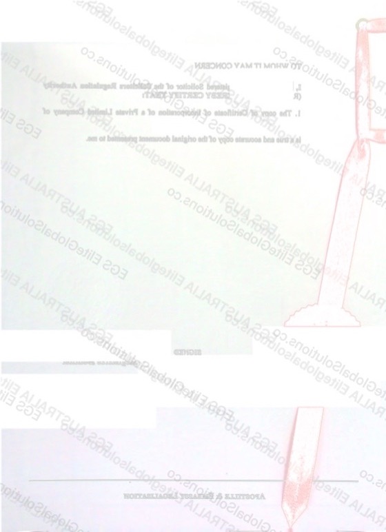 UK Company Documents for Use in Singapore